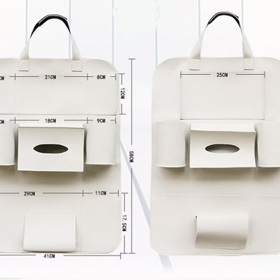 Túi đựng đồ 8 ngăn treo sau ghế ô tô da PU sang trọng Z915