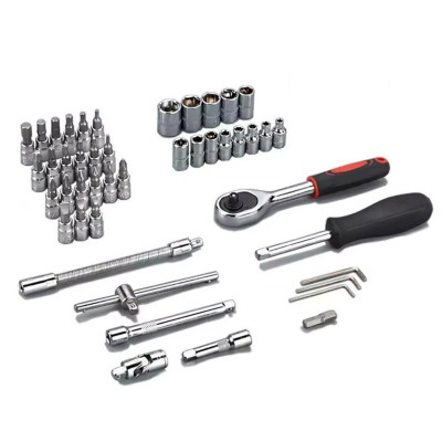 Ảnh Thật Bộ Đồ Nghề Sửa Chữa Xe Hơi Xe Máy 46 Món - Bộ Dụng Cụ Tuýp Khẩu Đa Năng 46 Chi Tiết Mở Ốc Vít Bulong Tiện Dụng