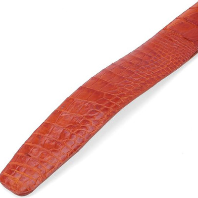 Thắt Lưng Nam Da Cá Sấu Gai Đuôi Bản Lớn Huy Hoàng HT4725 (120 x 4 cm) - Vàng