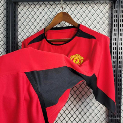 Áo Bóng Đá Retro Manchester United 2002- Sân Nhà bản cao cấp vải Cotton Polyester