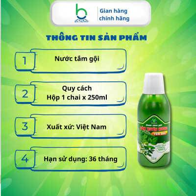 Nước Tắm Gội Cảm Xuyên Hương Hỗ Trợ Phòng Ngừa Cảm Lạnh, Cảm Cúm - 250ml