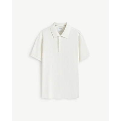 Áo polo tay ngắn nam vải texture phối tape Form Fitted - RT 10S25POL011 | ROUTINE CÀ MAU