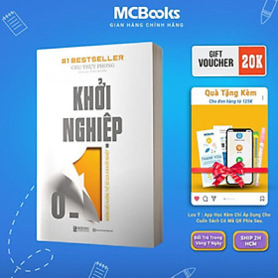 Sách - Khởi Nghiệp 0 - 1 - Những Điều Không Thể Bỏ Qua Khi Khởi Nghiệp - MCBooks