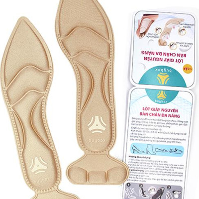 Miếng lót giày cao gót mũi nhọn cho giày bị rộng cao cấp, vải thoáng khí và êm chân- buybox - BBPK55