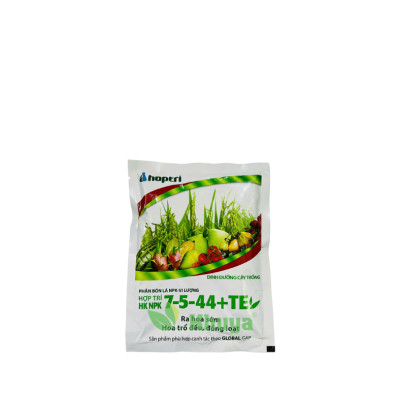Phân bón Hợp Trí HK NPK 7-5-44 TE 250gr Ra hoa sớm Hoa trổ đều đồng loạt