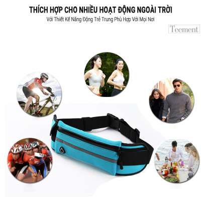 Túi Đeo Bụng Chạy Bộ Chống Nước Teement TM01, Đai Đeo Điện Thoại Chạy Bộ, Túi Đeo Hông Chạy Bộ Phản Quang -hàng Chính Hãng