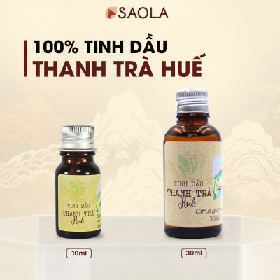 Tinh dầu Bưởi Thanh Trà Huế 30ml (Pomelo Peel oil) - giúp giữ ấm, tránh gió và xua đuổi côn trùng, lọc không khí - Hành Chính Hãng