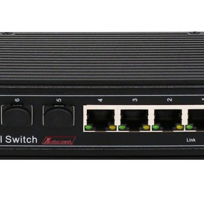 Bộ chuyển mạch 6 port DIN Rail Mount managed Ethernet switch, 4 port Gigabit Ethernet, 2 SFP - Xmethod Network - Hàng chính hãng 