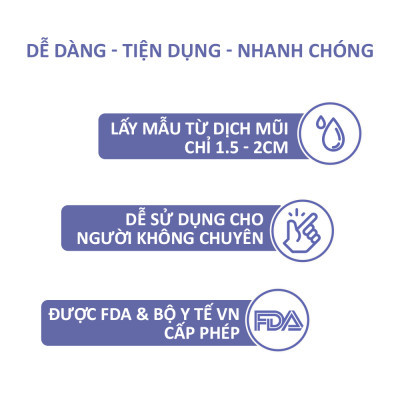 QuickVue Covid-19 Test nhanh tại nhà - Hộp 2 kit (lấy mẫu mũi chỉ 1.5 - 2cm không gây đau) - Hàng Mỹ chính hãng
