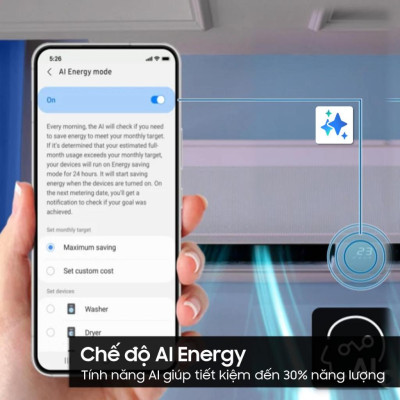 Hàng chính hãng - [MIỄN PHÍ VẬN CHUYỂN] Điều Hòa Samsung Bespoke AI WindFree 12,000 BTU/h AR13CYFAAWKNSV