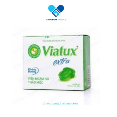 Kẹo ngậm Viatux Extra Vietnat Không đường Hộp 20 viên