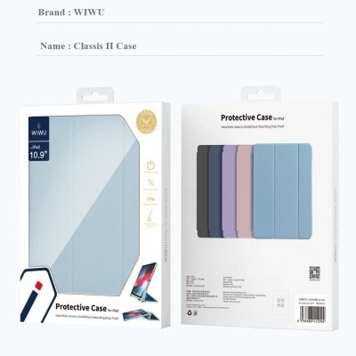 Bao da gập siêu mỏng nhẹ cho IPad A16 Gen 11 2025 hiệu WIWU Classic Case - Hàng chính hãng