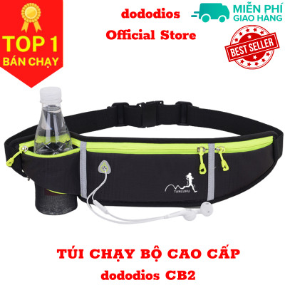 Túi bao tử đeo hông, đeo bụng, đeo chéo nam nữ chạy bộ tập gym dododios, Túi đeo hông chạy bộ thể thao nam, nữ , túi đeo bụng chạy bộ thiết kế dây nịt, không thấm nước, có lỗ tai nghe thông minh và dải phản quang an toàn