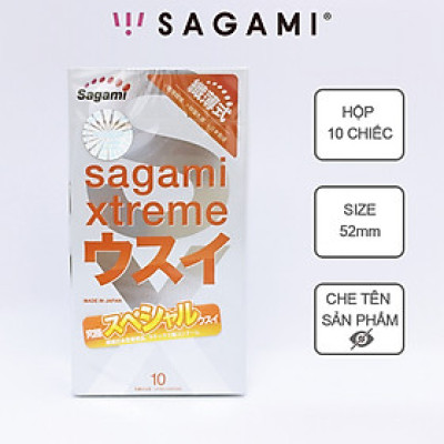 Bao Cao Su Sagami Superthin - 10s - Mỏng - Kiểu Truyền Thống - Che Tên Sản Phẩm