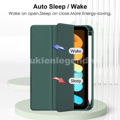 Bao da dành cho iPad Mini 7 Clear Folio hiệu Mutural lưng trong chống sốc - Hàng chính hãng