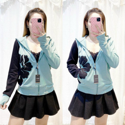 Áo khoác nỉ thun coton da cá chống nắng cao cấp nhiều màu  MS02 Freesize 40- 56kg