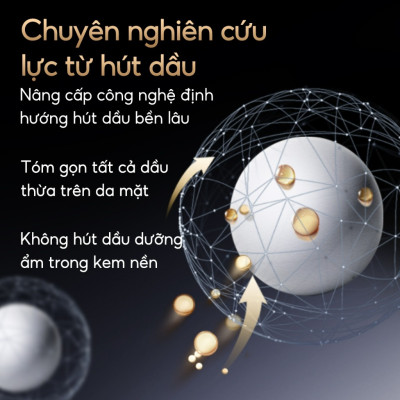 Phấn phủ CARSLAN dạng bột từ tính kiềm dầu màu đen chống nước chống mồ hôi che phủ bóng dầu cho mặt 8g