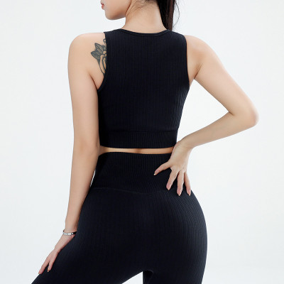 Set quần áo tập Gym, Yoga Chất dệt gân Naqi