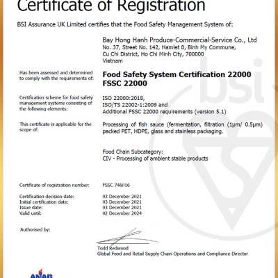 Nước mắm truyền thống Phú Quốc Hồng Hạnh Cao Đạm 20 độ đạm, dung tích 900 ML - Nêm ướp đậm đà