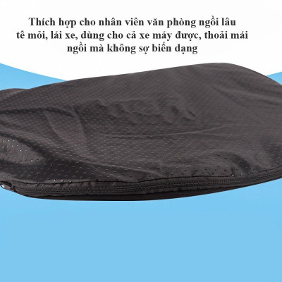 Đệm Ngồi Chống Mỏi 3D 2 Lớp Thoáng Khí - Chống Đau Mỏi Lưng - Đệm Gel Tổ Ong Đàn Hồi Lót Ghế, Mẫu Mới 2022