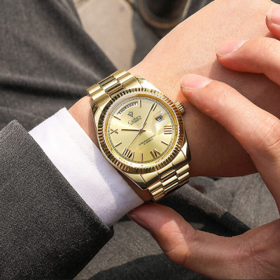 Đồng Hồ Nam Cadisen C8185M5 Chính Hãng Full Box Chống Nước Kính Chống Xước Dây Thép BH 2 Năm Máy Cơ