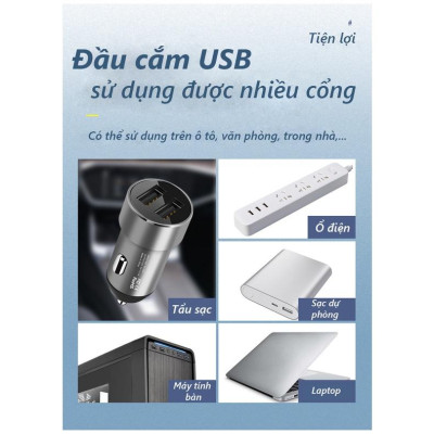 Quạt Đôi Mini 360 Độ Công Suất Lớn F404, Để trong xe ô tô hoặc trên bàn làm việc, văn phòng độ ồn thấp