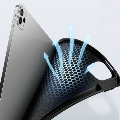 Bao da cho iPad Pro 11 inch M4 2024 hiệu Wiwu Skin Feeling Protective chất liệu TPU silicon chống trầy xước, chống va đập - Hàng chính hãng