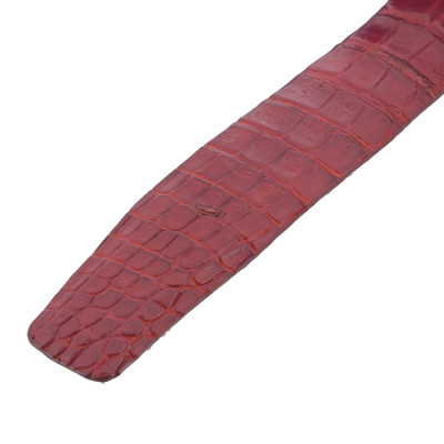 HJ4748-49-50-51 - Thắt lưng nam da cá sấu Huy Hoàng nguyên con bụng 4P màu đen, nâu đỏ, nâu đất, vàng bò