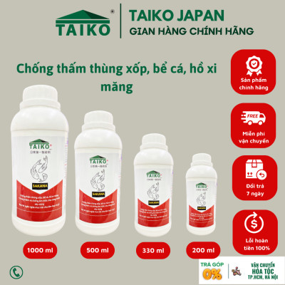 Sơn Chống Thấm Thùng Xốp - Hồ Cá - Hồ Xi Măng, Chống Rêu / TAIKO SAKANA Dung Tích 100-200-300-500ml.