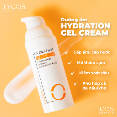 Kem Dưỡng Ẩm Lycos - GEL Cân Bằng Cấp Ẩm LYCOS – Cấp Ẩm, Cải thiện thâm mụn, Mờ thâm, Kiểm soát dầu