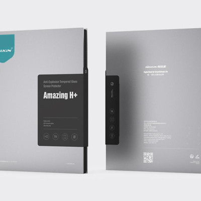 Miếng dán màn hình kính cường lực Nillkin cho iPad Pro 13 inch 2024 M4 / iPad Pro 11 inch M4 2024 / iPad Air 11 inch M2 / iPad Air 13inch M2 hiệu Nillkin Amazing H+ (mỏng 0.2 mm, vát cạnh 2.5D, chống trầy, chống va đập) - Hàng Chính Hãng