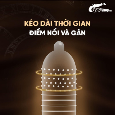 Bao cao su Shell Play Circle 6 tính năng - Hộp 10 cái  + 1 Play Box Circle