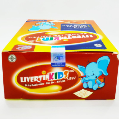 SIRO MÁT GAN TRẺ EM LIVERTIN KIDS - THANH NHIỆT MÁT GAN GIẢI ĐỘC - DỊ ỨNG - MẨN NGỨA NỔI MỀ ĐAY - NHIỆT MIỆNG - HỘP 20 ỐNG NHỰA BẺ