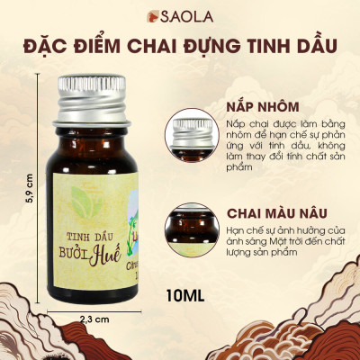 Tinh dầu Bưởi Huế thương hiệu Làng Hạ 30ml (Pomelo Peel oil): Giúp chăm sóc tóc, giảm rụng tóc, xông phòng, lọc không khí - Hàng Chính Hãng