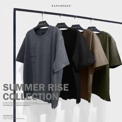 Áo Thun RANV RBAE SUMMER RISE Ghi Xám