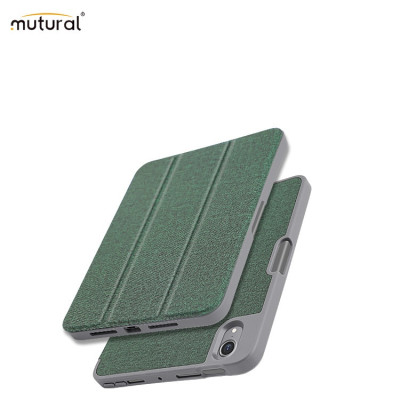 Case bao da chống sốc canvas cho iPad Air 6 11 inch M2 2024 hiệu Mutural Yashi Series trang bị ngăn đựng bút, thiết kế tản nhiệt, hỗ trợ smartsleep - hàng nhập khẩu