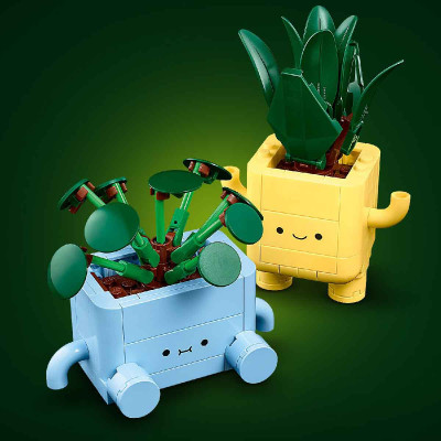 LEGO BOTANICALS 10349 Đồ Chơi Lắp Ráp Chậu Cây Vui Vẻ (217 chi tiết)
