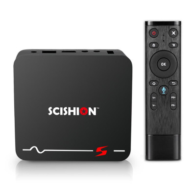 TV Box thông minh SCISHION S Smart Android 8.1, RK3229 Quad-core  hỗ trợ Tìm kiếm bằng giọng nói 4K UHD H.265 VP9