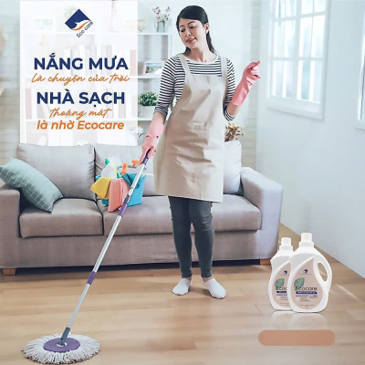 Nước Lau Sàn Hữu Cơ Bồ Hòn Ecocare Chai 2000ml