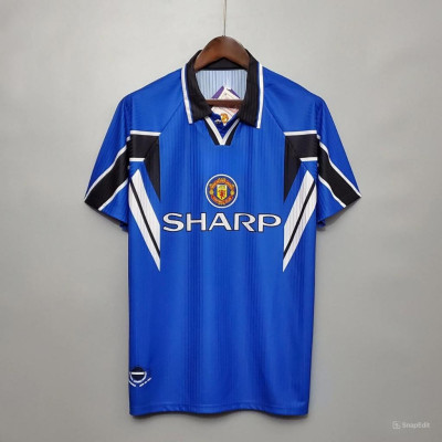 Áo Bóng Đá Retro Manchester United 1996 - Sân Khách bản cao cấp vải Cotton Polyester