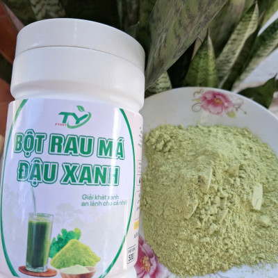 (1kg) Bột Rau Má Đậu Xanh Tách Gân Siêu Mịn, Thơm Ngon Béo Ngậy KHÔNG ĐƯỜNG, hàng đã được kiểm định chất lượng FTAKY