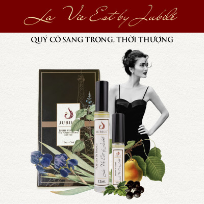 Set Tinh dầu nước hoa Pháp nữ La Vie Est by Jubilé Dạng lăn 12ml + Dạng xịt 5 ml Thơm Lâu, Sang Trọng, Quyến Rũ