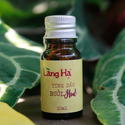 Tinh dầu Bưởi Huế thương hiệu Làng Hạ 30ml (Pomelo Peel oil): Giúp chăm sóc tóc, giảm rụng tóc, xông phòng, lọc không khí - Hàng Chính Hãng