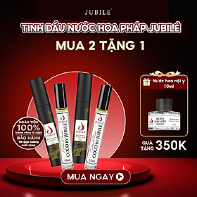 Combo 2 Chai Tinh Dầu Nước Hoa Pháp Jubilé 12ml Lăn, Nước Hoa Pháp cao cấp Thơm Lâu
