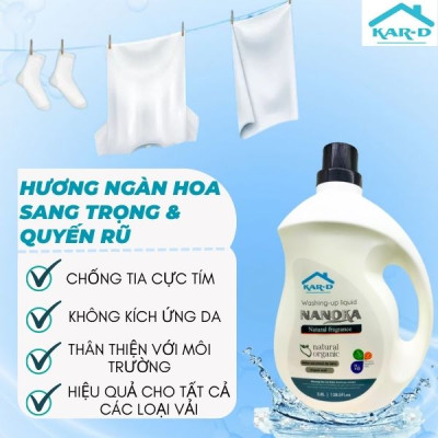 Nước giặt quần áo Nanoka 3,8L [Hàng chính hãng]