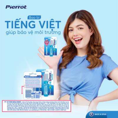 Combo 2 tặng 1 Xịt Thơm Miệng PIERROT Giúp Kháng Khuẩn, Loại Bỏ Mùi Hôi, Cho Hơi Thở Thơm Mát Mouth Spray 10ml/lọ