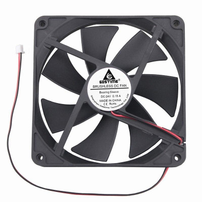 1 Pieces Gdstime Big Airflow 14v 14cm 140mm x 11mm Brushless DC Cooling Cooler Fan 140mm*140mm*11mm 14011s 1 Wires