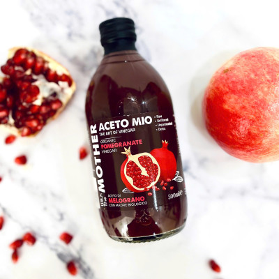 Giấm Lựu Hữu Cơ Aceto Mio (Có Giấm Cái) Chai 500ml, Hỗ Trợ Detox Cơ Thể, Tốt Cho Sức Khỏe