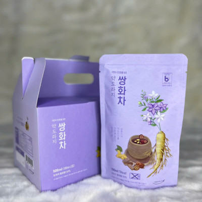 Trà Thảo mộc SSanghwacha rễ cát cánh - Bell Flower Herb Tonic Tea - Ginseng House hộp 5 gói x 100ml