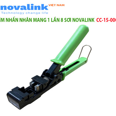 Kìm bấm nhân mạng 8 sợi (bấm 1 lần 8 sợi dây mạng) Novalink CC-15-00062 - Hàng nhập khẩu chính hãng, made in Taiwan, đủ thuế VAT, COCQ